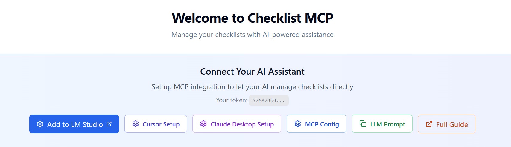 Checklist MCP